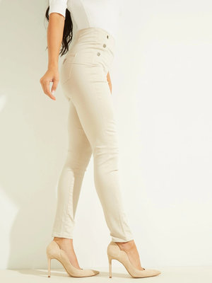 Ultra Curve kalhoty – Guess, Béžová, Krémová barva Ženy