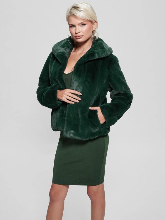 Guess – New Sophy bunda, Zelená barva