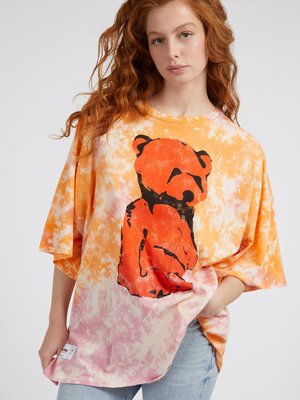 GUESS – Teddy Lounge triko, Oranžová barva