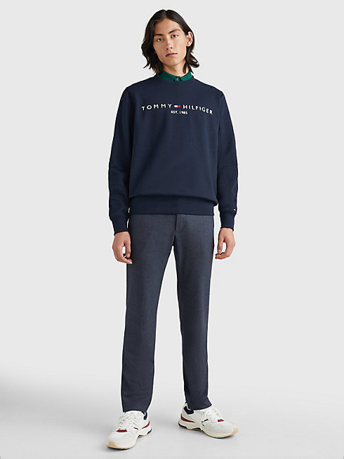 Tommy Logo mikina – Tommy Hilfiger, Navy barva Muži