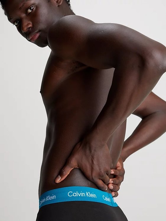 Luxusní Cotton Stretch boxery 3ks, Černá barva, M, L, XL