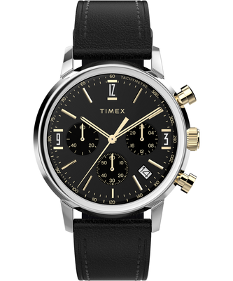 TIMEX – Marlin hodinky, Černá, Stříbrná barva