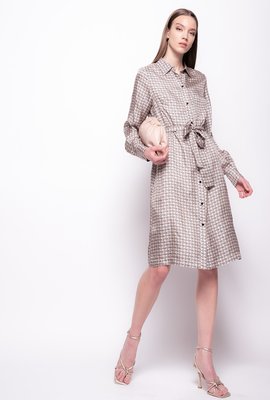 Módní Monogram šaty, Bílá barva, 2022