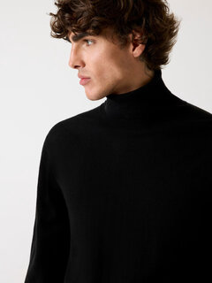 Luxusní Jim svetr, Černá barva, S, M, L, XL