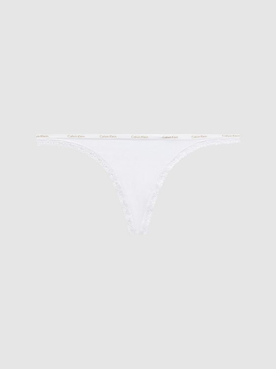 Calvin Klein Underwear – Tanga Bottoms Up, Bílá barva