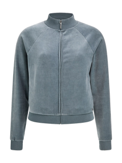 Luxusní Chenille mikina, Modrá barva, XS, S, M, L