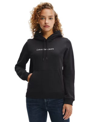 Calvin Klein Jeans – Institutional mikina, Černá barva