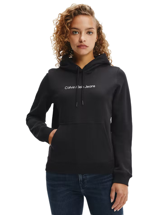 Calvin Klein Jeans – Institutional mikina, Černá barva