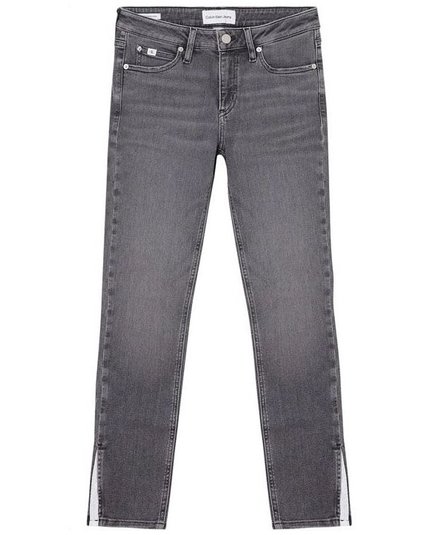 Módní Skinny ankle jeans, Šedá barva, 2022