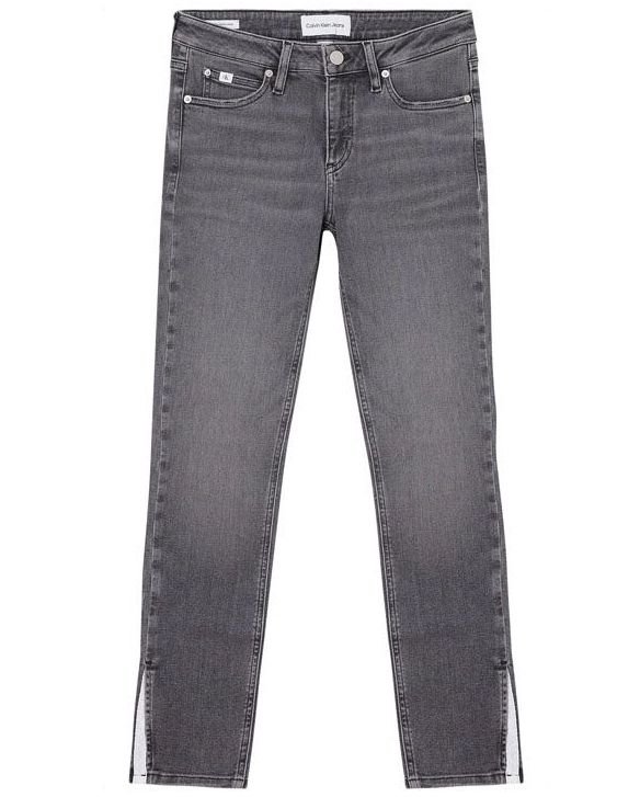 Módní Skinny ankle jeans, Šedá barva, 2022