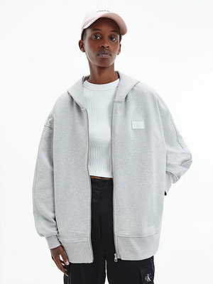 Módní Badge mikina, Šedá barva, 2022