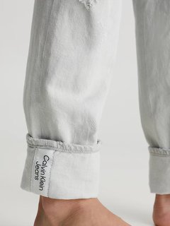 Luxusní Dad jeany, Šedá barva, 32/NI