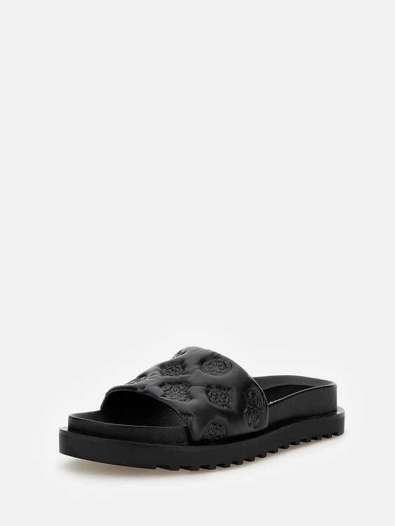 GUESS – Fabetza pantofle, Černá barva