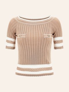 Olivia top Béžová barva Ženy