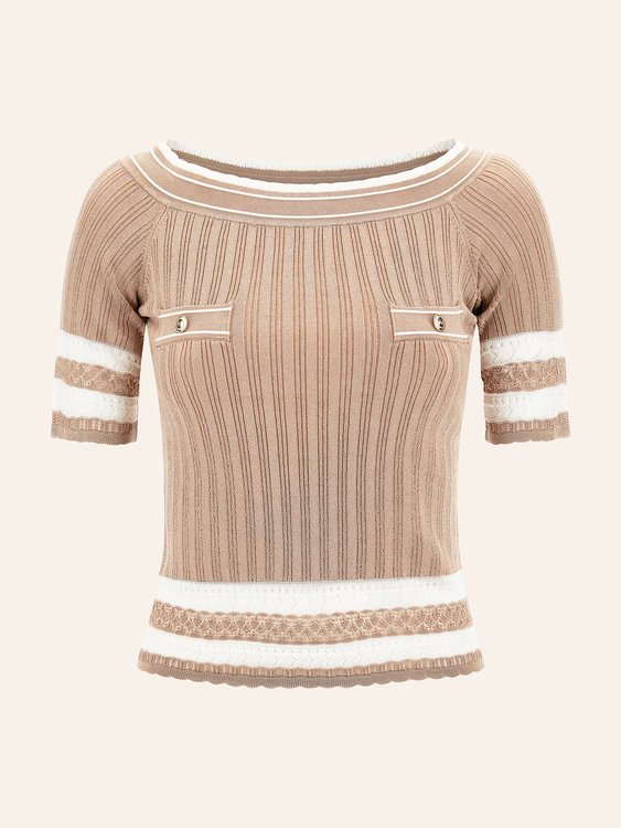 Olivia top Béžová barva Ženy
