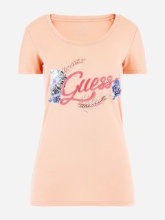 Luxusní Embellish triko, Oranžová barva, XS, S, M