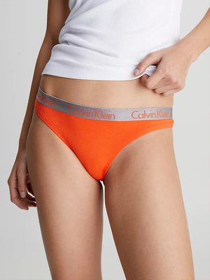 Radiant Cotton tanga – Calvin Klein Underwear, Oranžová barva Ženy