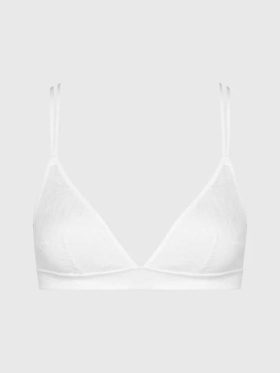 Calvin Klein Underwear – Sheer Marquisette podprsenka, Bílá barva