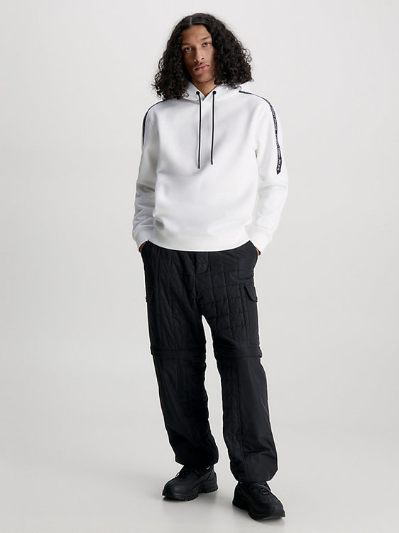 Módní Logo Tape mikina, Bílá barva, 2023