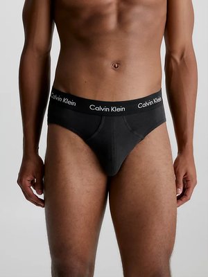 Cotton Stretch slipy 3ks – Calvin Klein Underwear, Černá barva Muži