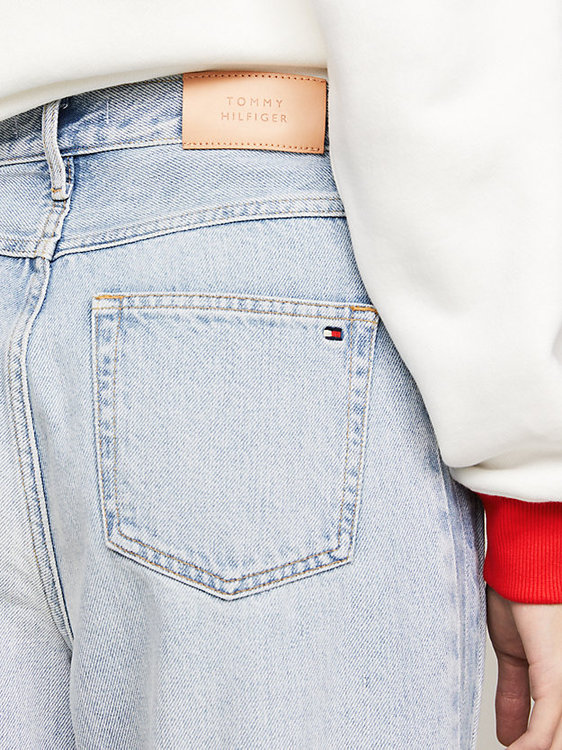 Luxusní Relaxed Straight jeans, Modrá barva, 27/30, 28/30