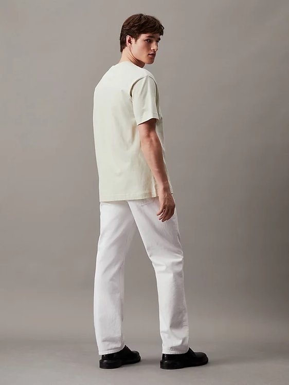 Embroidery Patch triko – Calvin Klein Jeans, Bílá, Krémová barva Muži