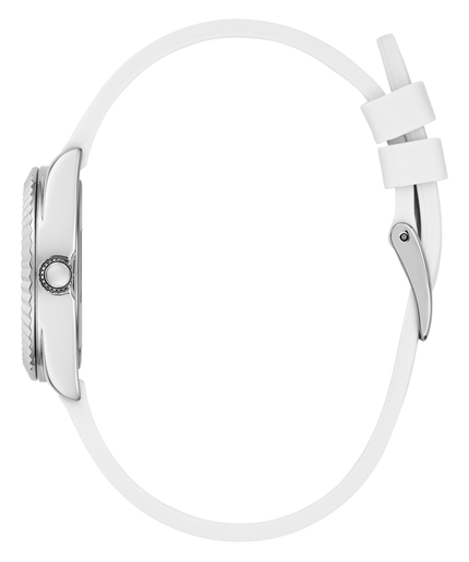 Módní Mini Luna hodinky, Bílá, Stříbrná barva, 2024