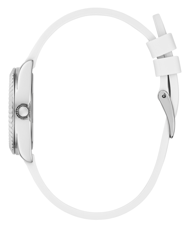 Módní Mini Luna hodinky, Bílá, Stříbrná barva, 2024