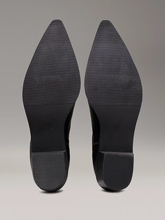 Heel Cowboy kozačky krátké Černá barva Ženy