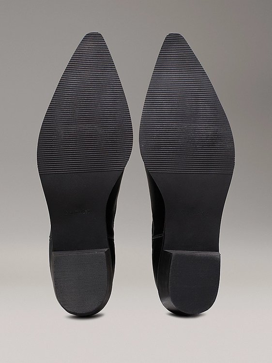 Heel Cowboy kozačky krátké Černá barva Ženy