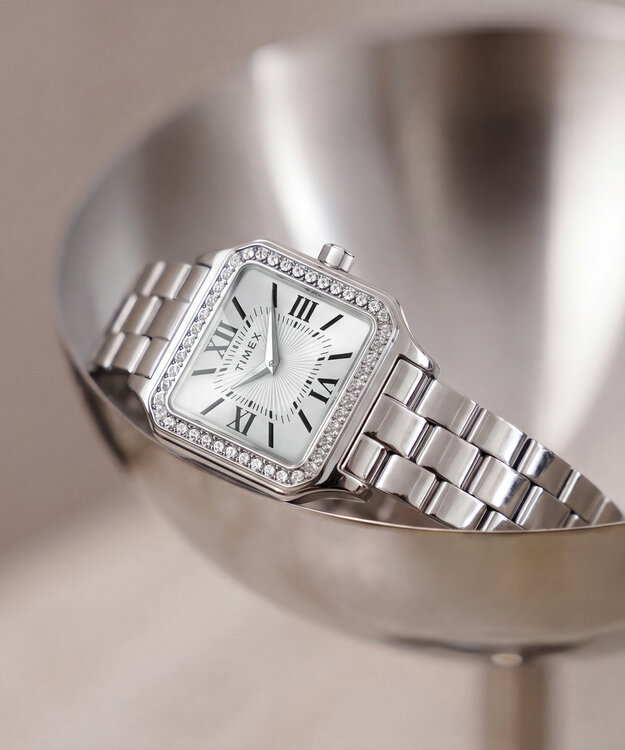 TIMEX TW2Y90300UK-SILVER HODINKY