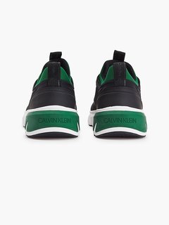 Luxusní Low top tenisky, Černá, Zelená barva, 40, 41, 42, 43, 44, 45