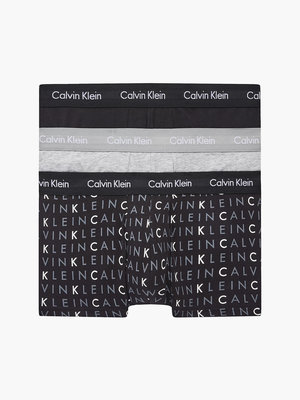 Calvin Klein Underwear – Boxery 3ks, Černá, Šedá barva