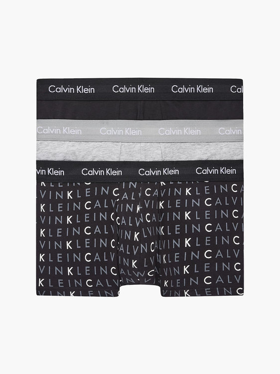 Calvin Klein Underwear – Boxery 3ks, Černá, Šedá barva