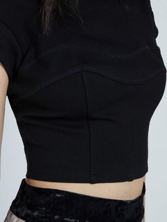 Luxusní Francesca top, Černá barva, S, M 1