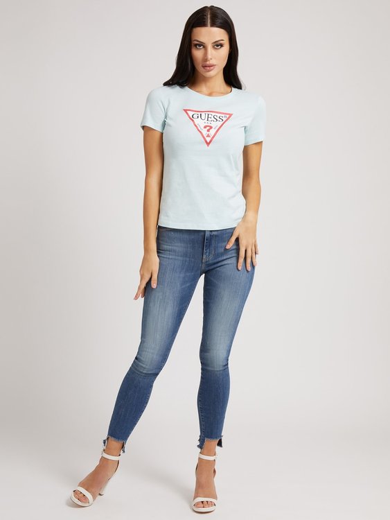 Módní Logo triko, Modrá, Tyrkysová barva, 2022