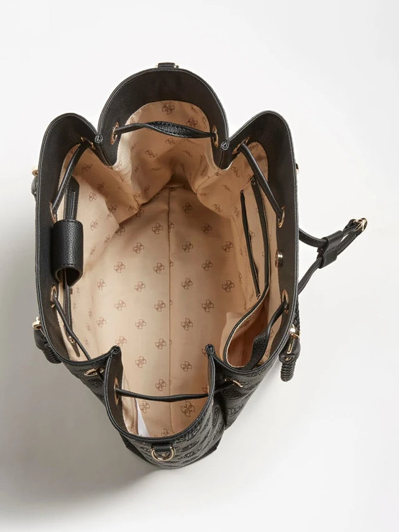 Módní Helaina hobo kabelka, Černá barva, 2022