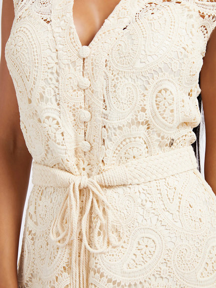 Módní Mykonos šaty, Béžová barva, 2022