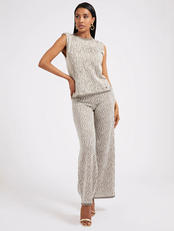 Liliane kalhoty Šedá barva Ženy