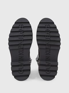 Černá barva, Flatform Knee kotníková obuv