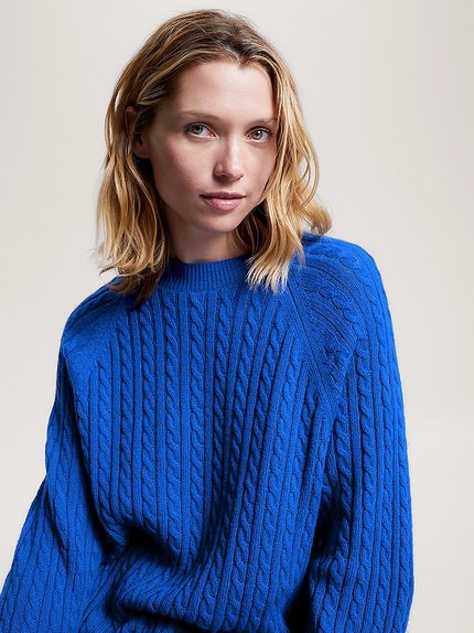 Módní Soft Wool šaty, Modrá barva, 2023