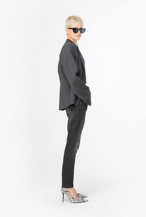 Luxusní Sabrina jeans, Černá barva, 24, 26, 29