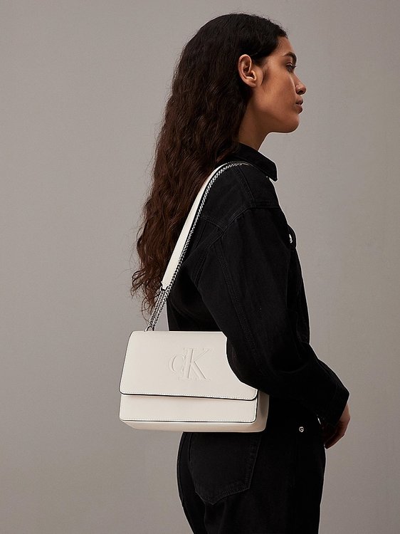 Sculpted crossbody – Calvin Klein Jeans, Bílá barva Ženy