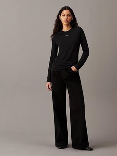 Luxusní Nano Logo Slim triko, Černá barva, XS, S, M, L, XL