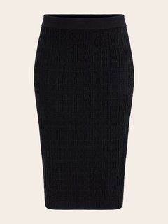 Luxusní Emma sukně, Černá barva, M