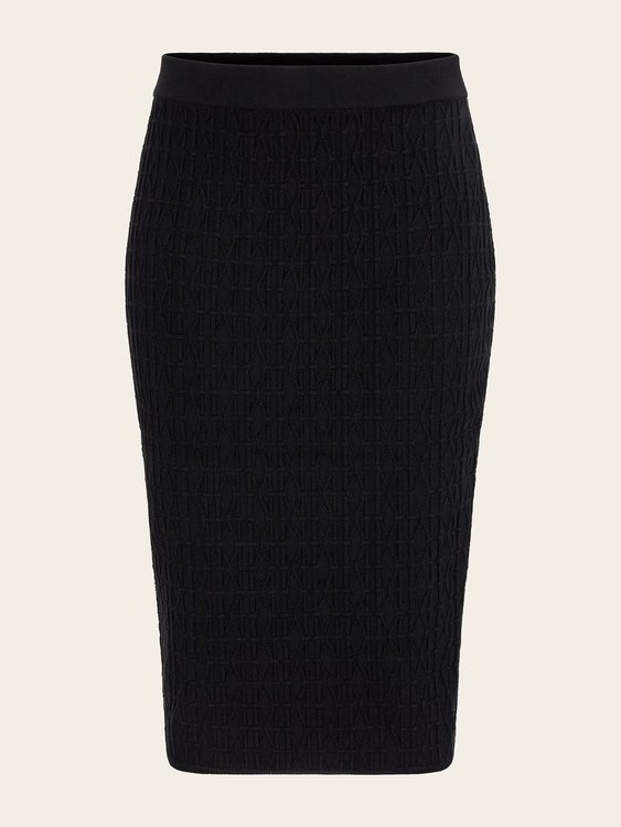 Luxusní Emma sukně, Černá barva, M