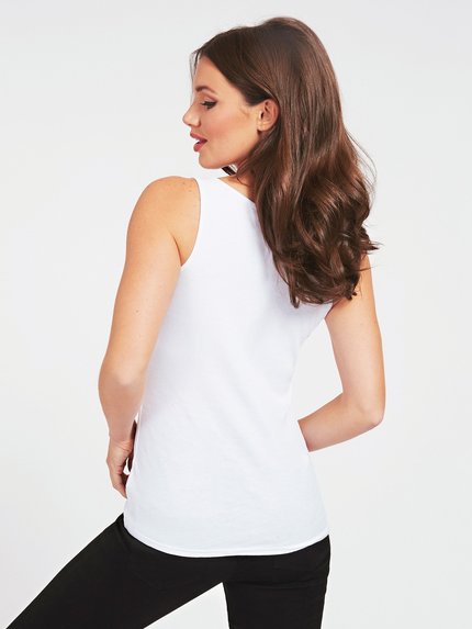 Módní Myrella tílko, Bílá barva, 2021, 2020