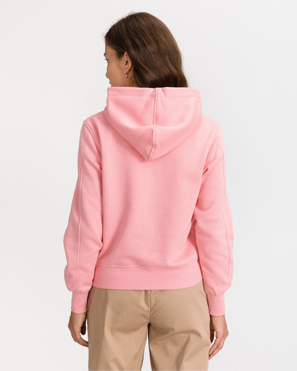 Off placed mikina – Calvin Klein Jeans, Růžová barva Ženy