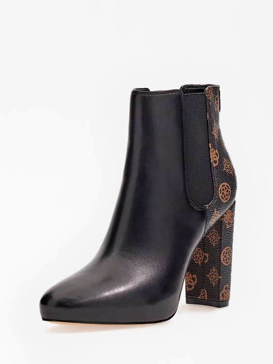 Guess – Rico kozačky, Hnědá barva