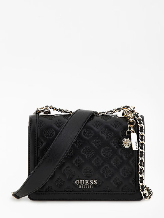 GUESS – Abey crossbody, Černá barva